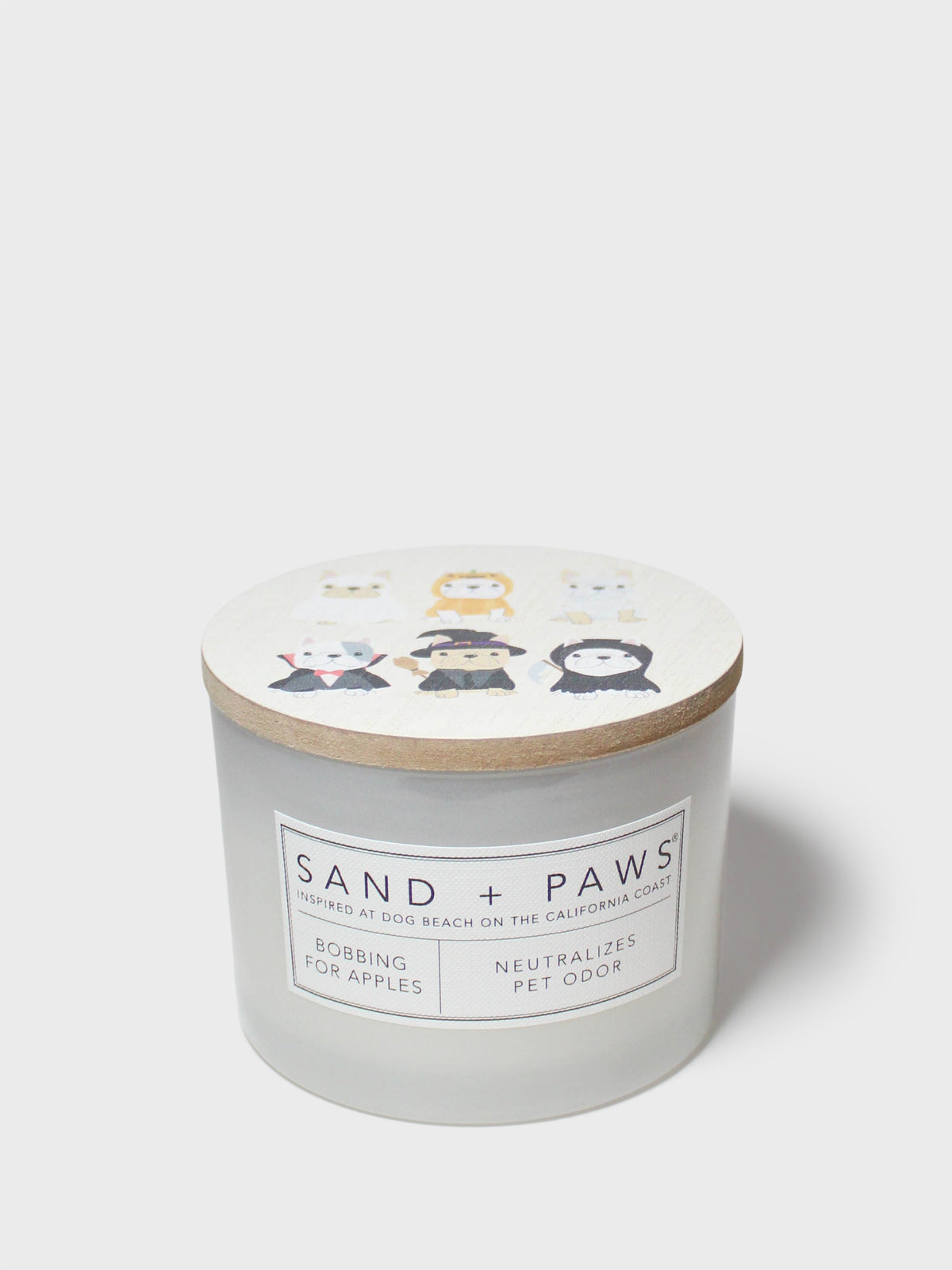 Sand + Paws Bobbing for Apples 12 oz aromatic scented candle