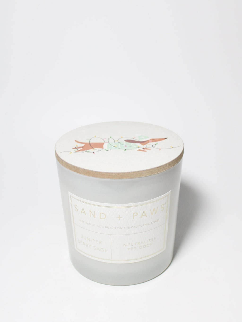 Sand + Paws Juniper Berry Sage 21 oz aromatic scented candle