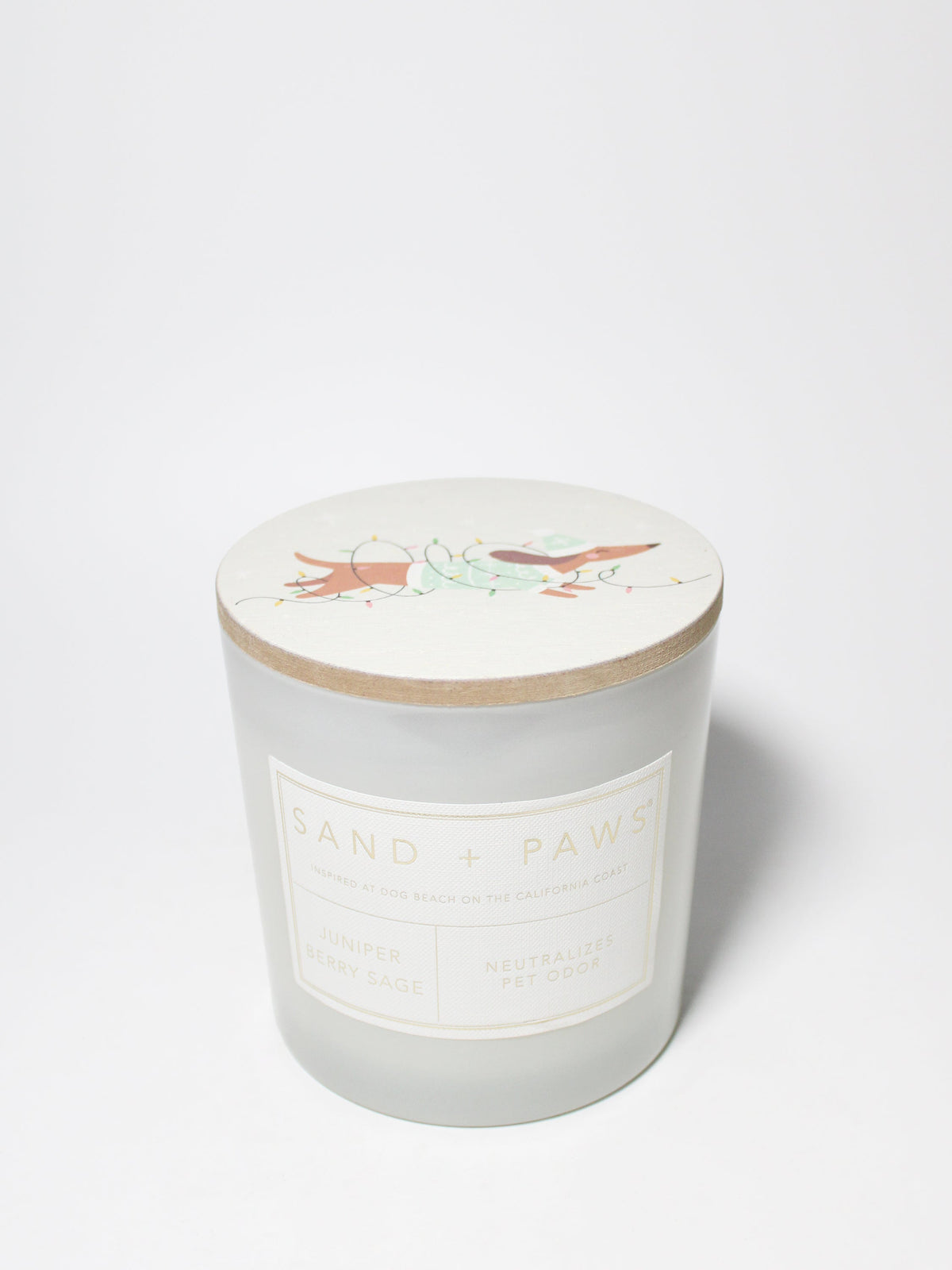 Sand + Paws Juniper Berry Sage 21 oz aromatic scented candle