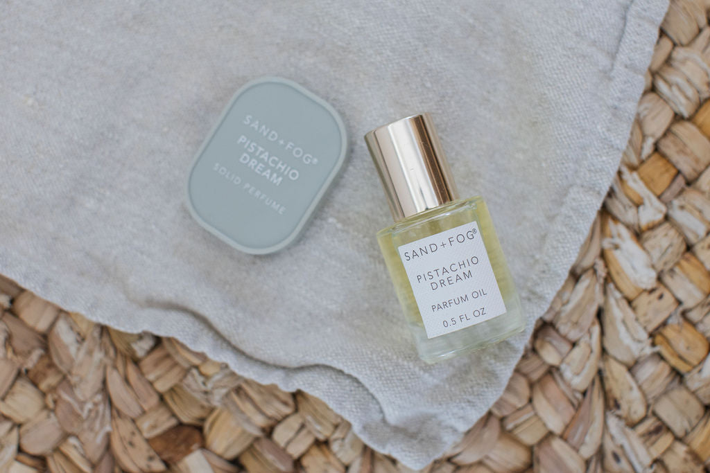Versatile Perfume Oil Rollerball and Solid Perfume Set - Pistachio Dream