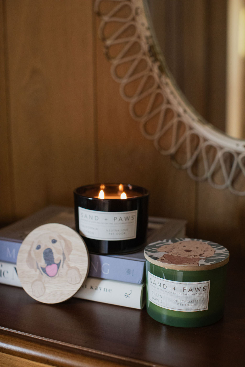 Sand + Paws California Citron 12 oz aromatic scented candle