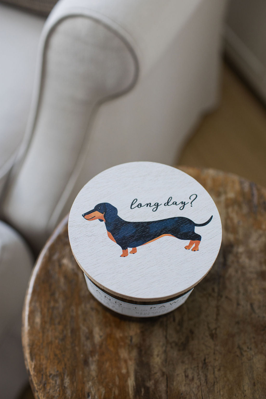 Sand + Paws Cedar & Lavender 12 oz aromatic scented candle