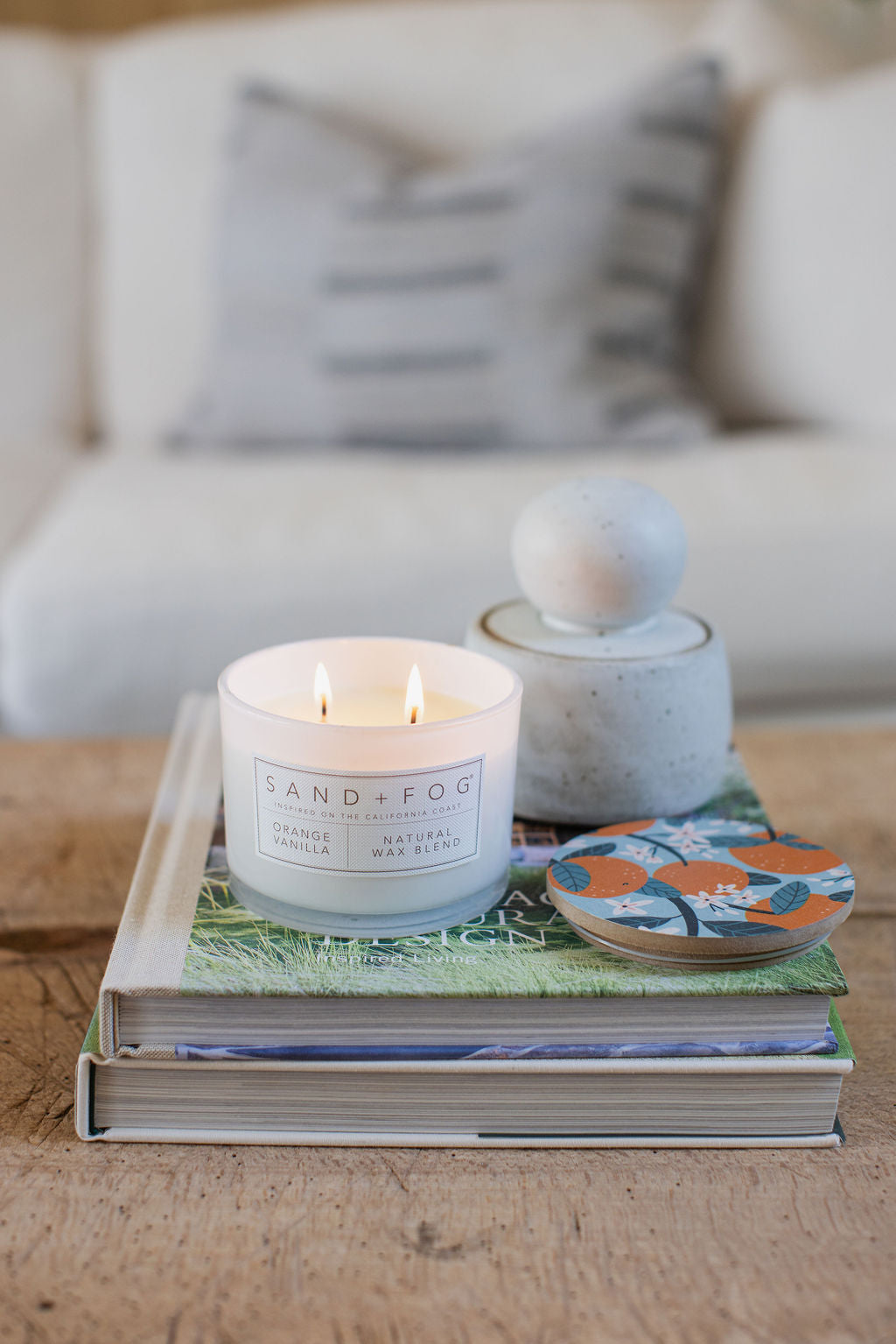 Orange Vanilla 12 oz aromatic scented candle