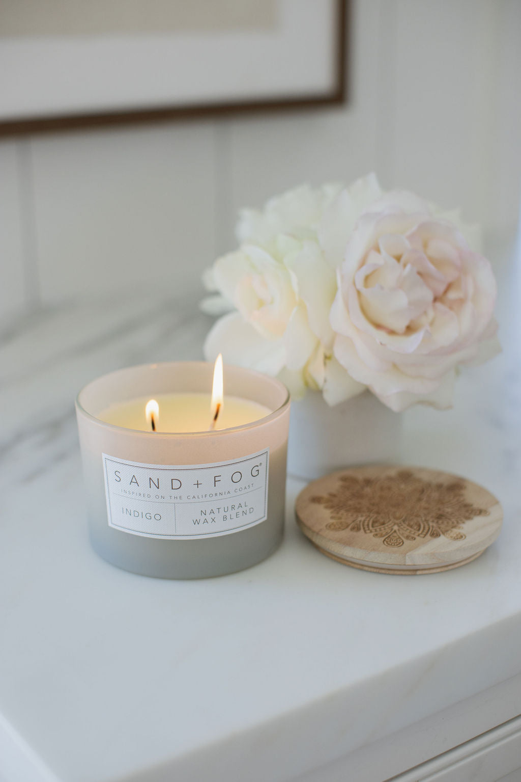 Indigo 12 oz aromatic scented candle