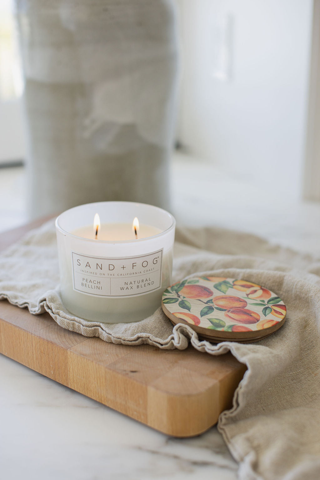 Peach Bellini 12 oz aromatic scented candle
