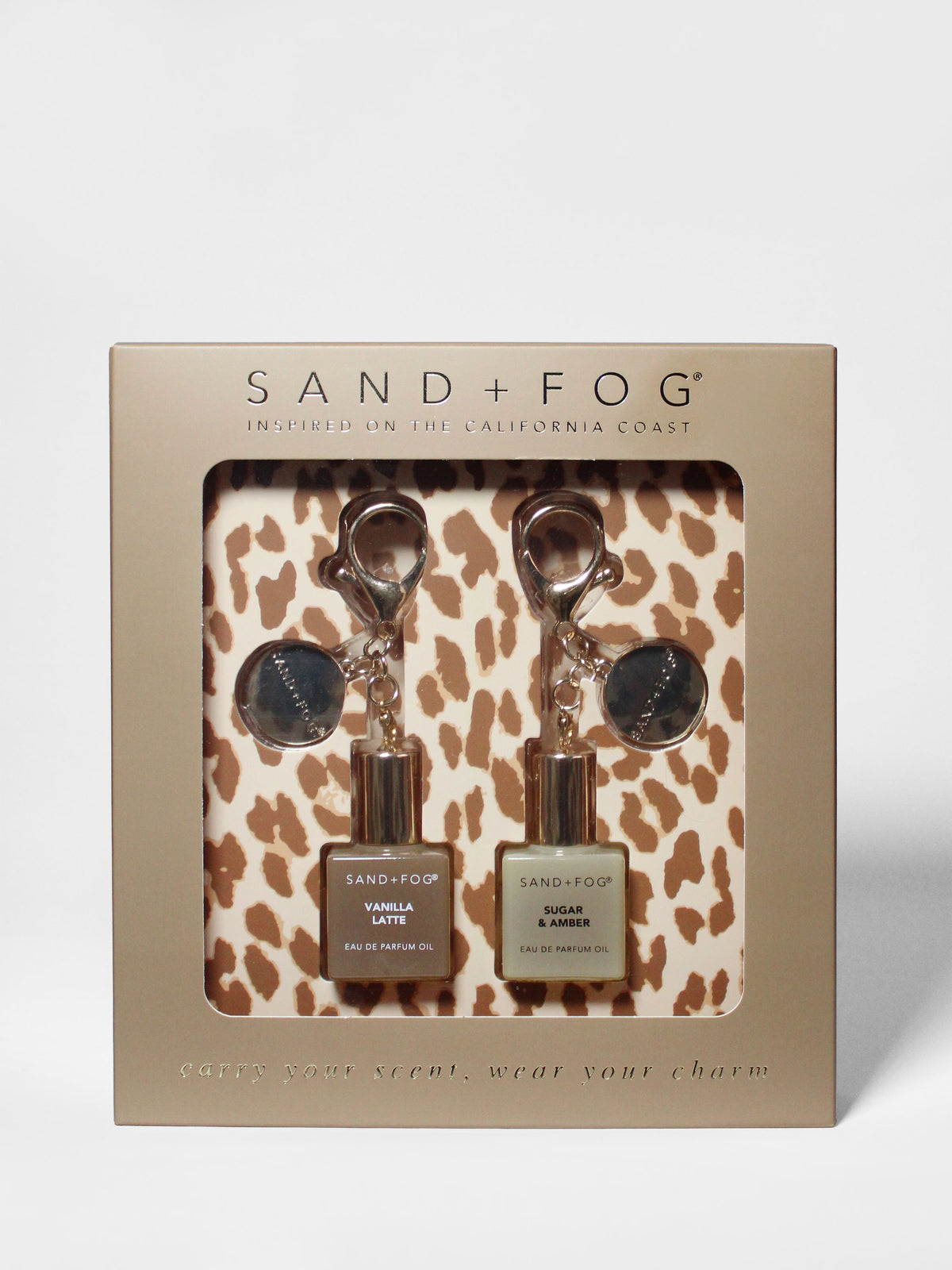 Bag Charm Curated Perfume Oil Rollerball Set - Vanilla Latte + Sugar & Amber