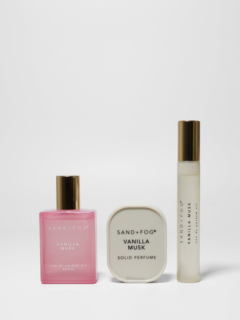 Perfume Oil Rollerballs and Solid Perfume Versatile Set - Vanilla Musk