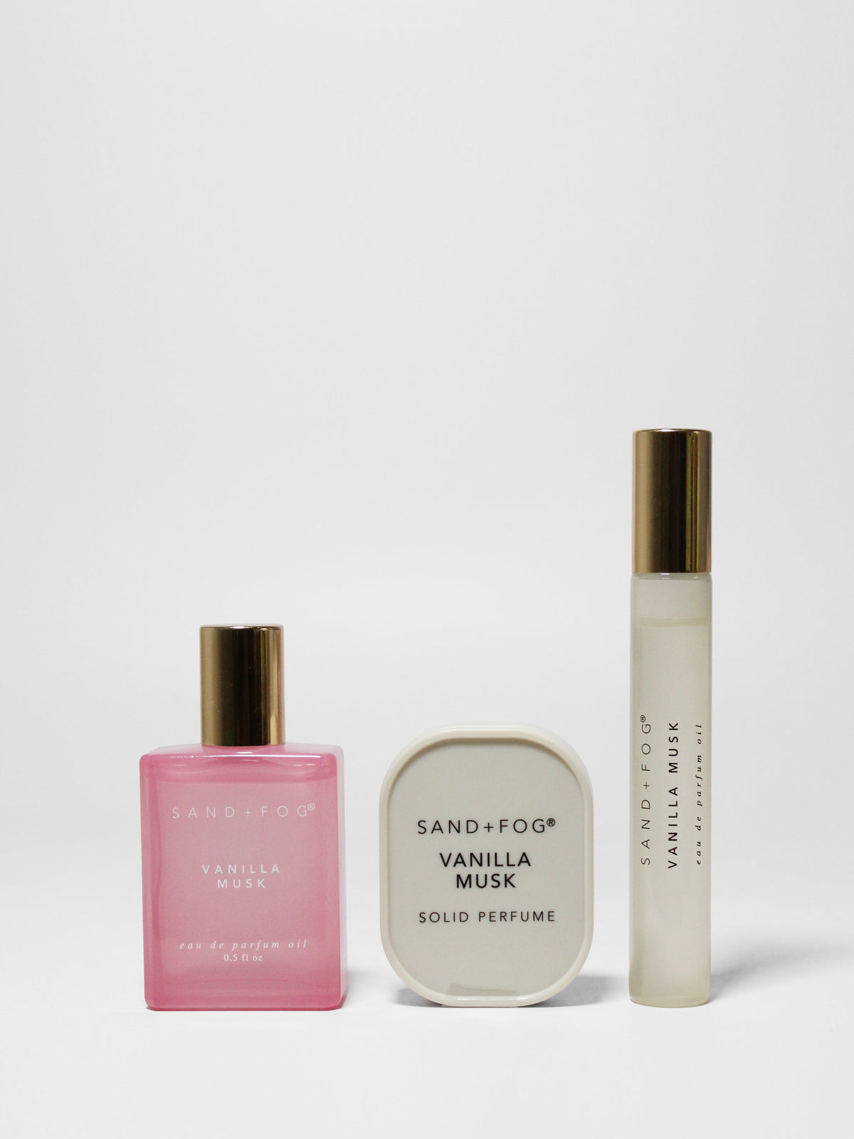 Perfume Oil Rollerballs and Solid Perfume Versatile Set - Vanilla Musk