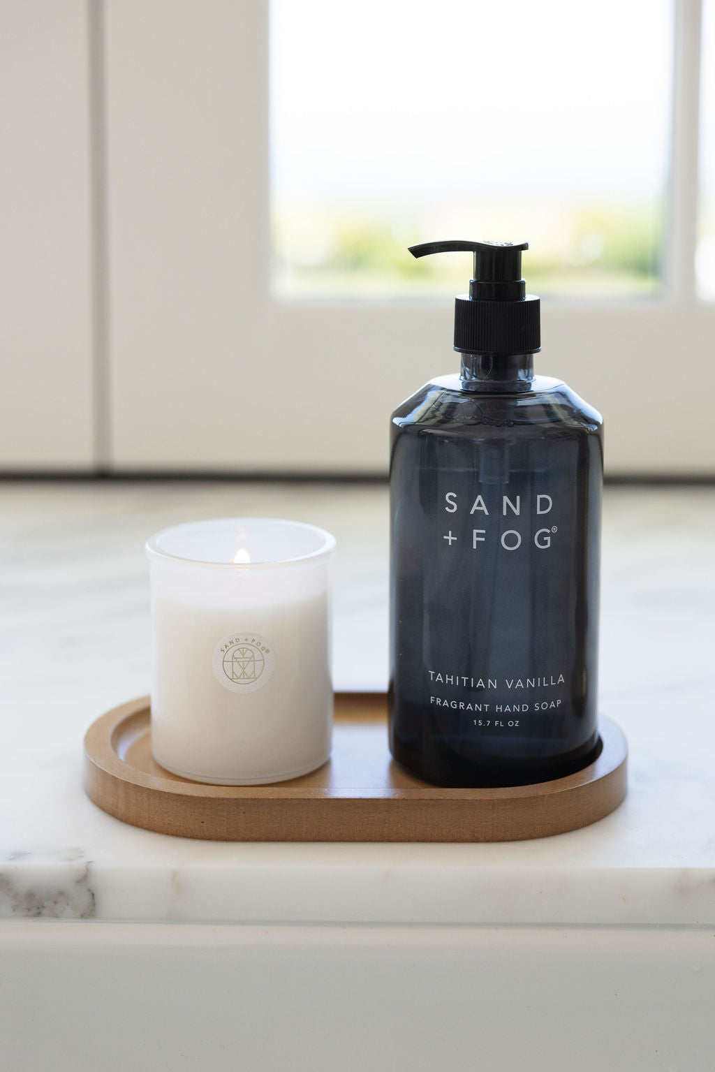 Tahitian Vanilla Coordinated Hand Soap & Candle Set