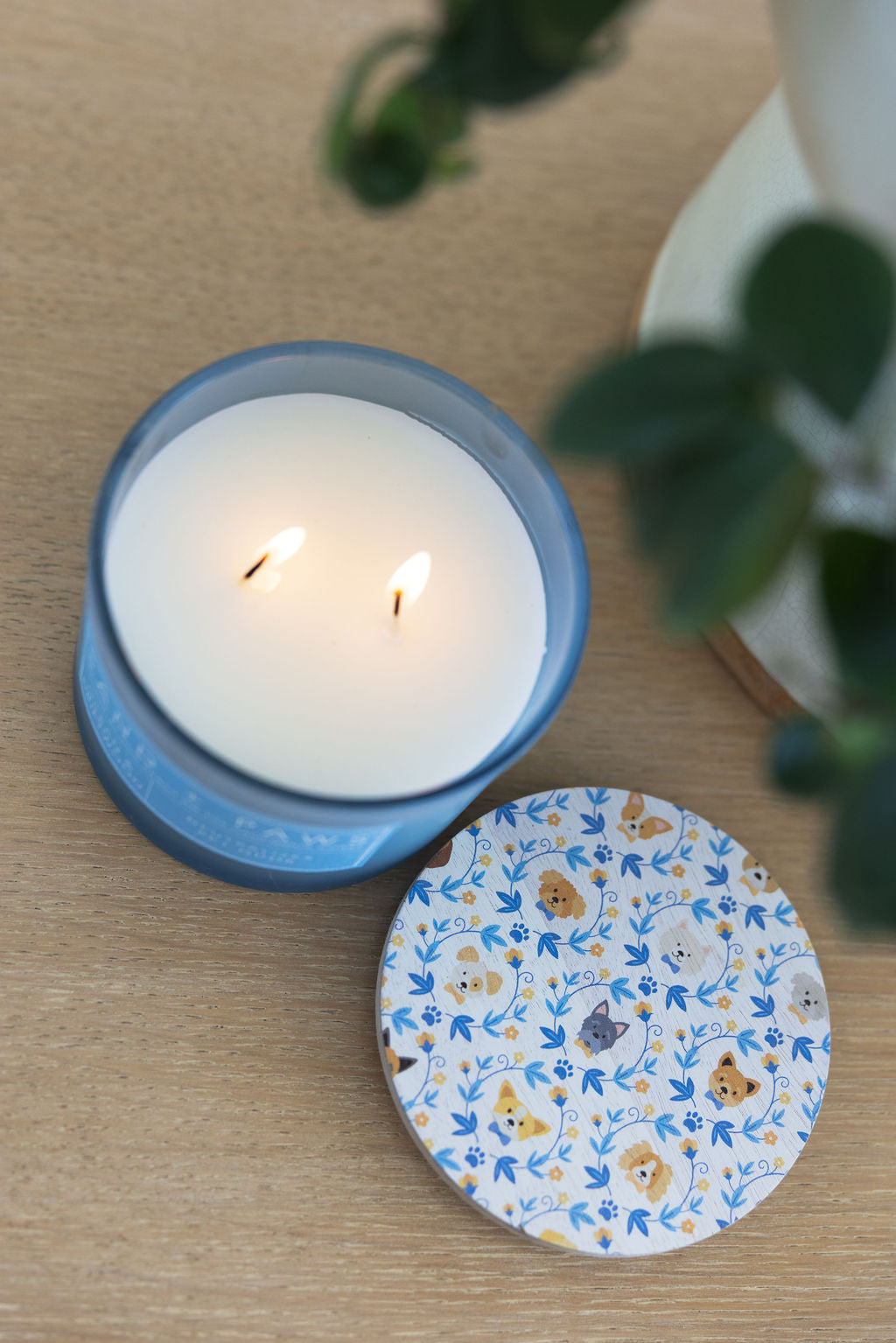 Sand + Paws Ocean & Driftwood 12 oz aromatic scented candle