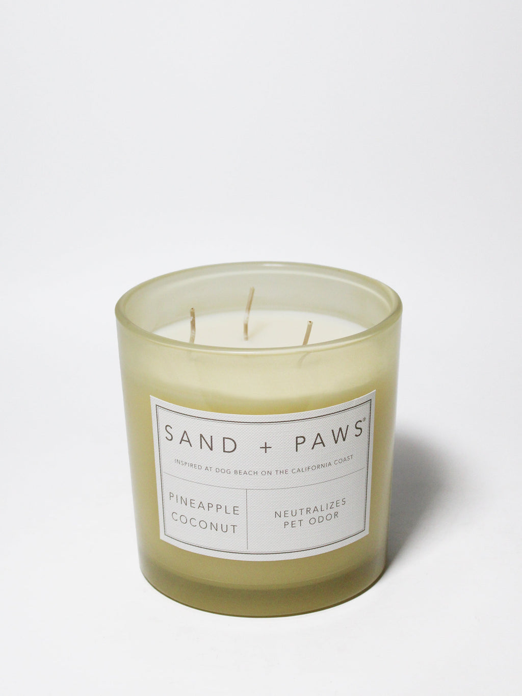 Sand + Paws Pineapple Coconut 21 oz aromatic scented candle