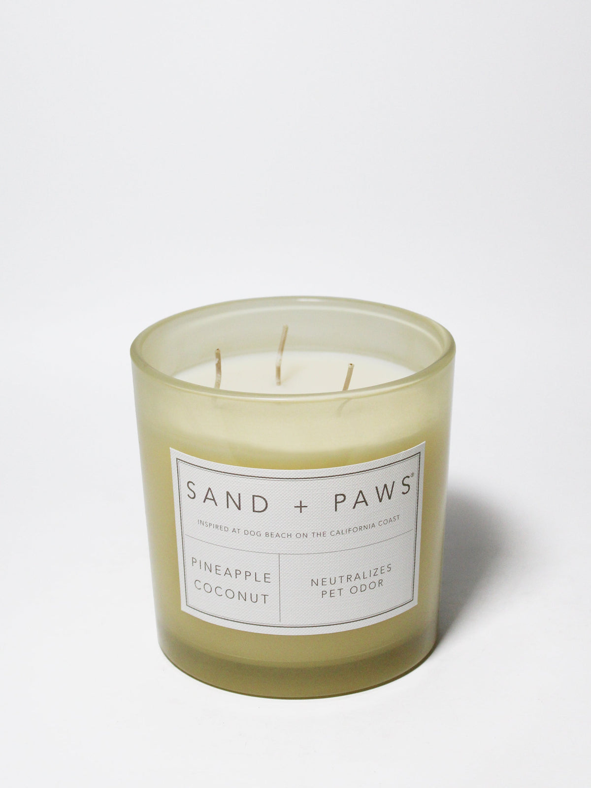 Sand + Paws Pineapple Coconut 21 oz aromatic scented candle
