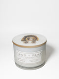 Sand + Paws Vanilla & Amber 12 oz aromatic scented candle