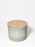 Sand + Paws Cashmere & Linen 12 oz aromatic scented candle