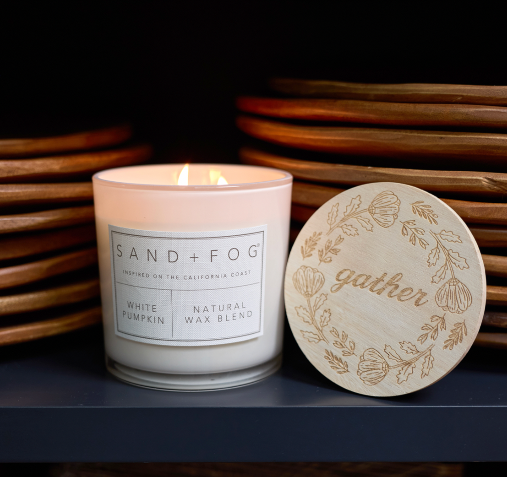 White Pumpkin 21 oz aromatic scented candle