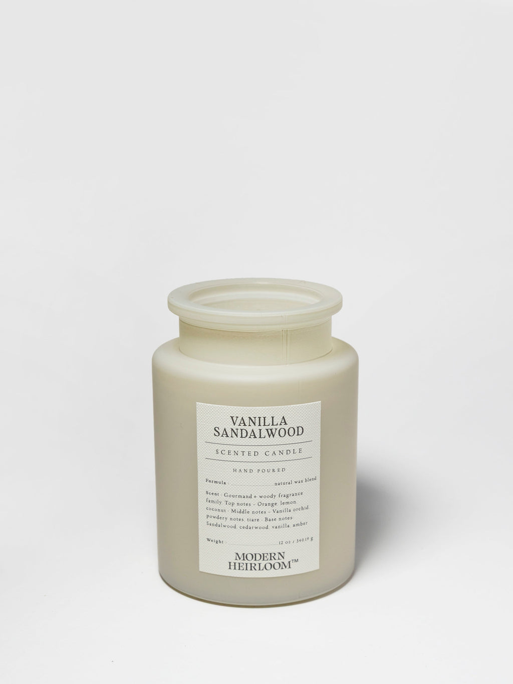Vanilla Sandalwood 12 oz aromatic scented candle