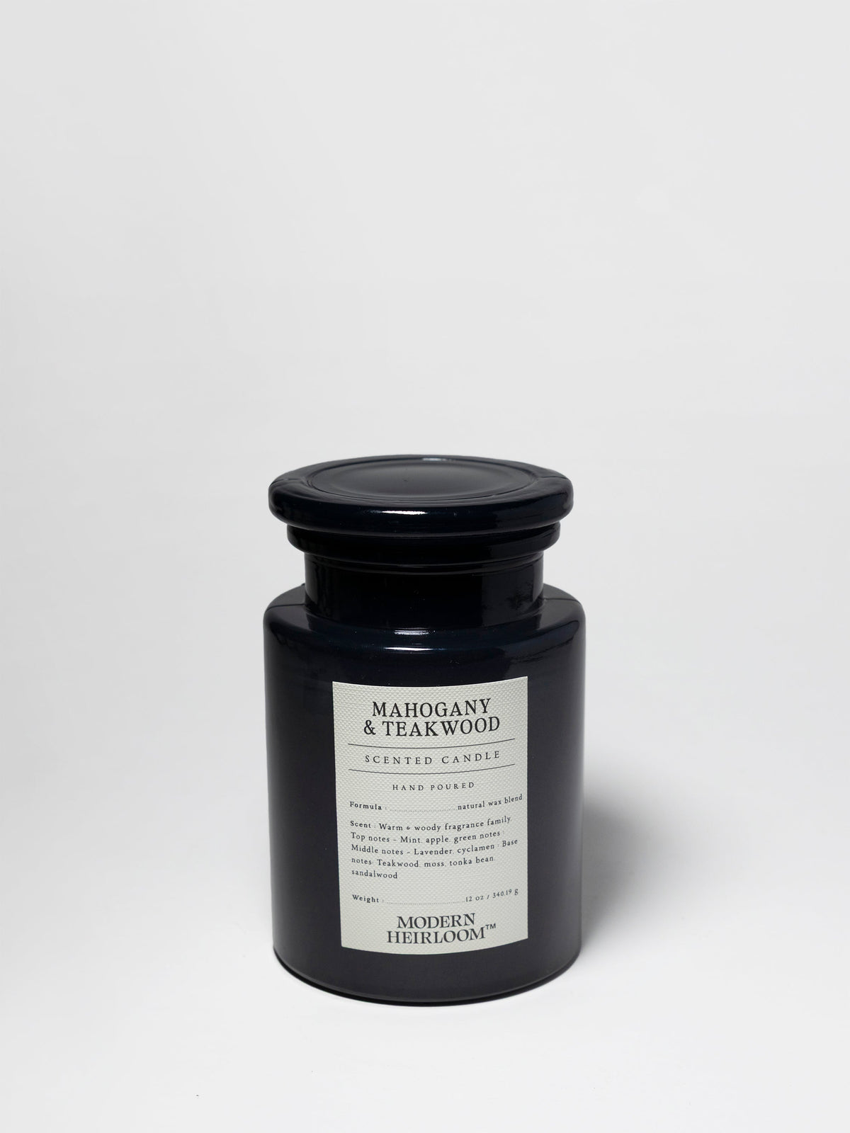 Mahogany & Teakwood 12 oz aromatic scented candle