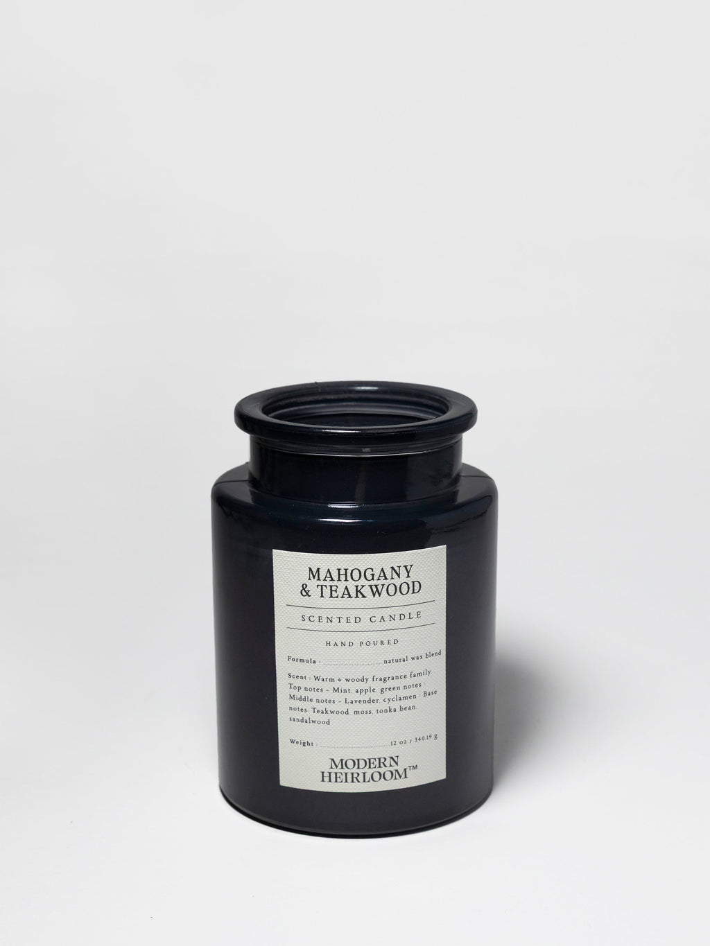Mahogany & Teakwood 12 oz aromatic scented candle