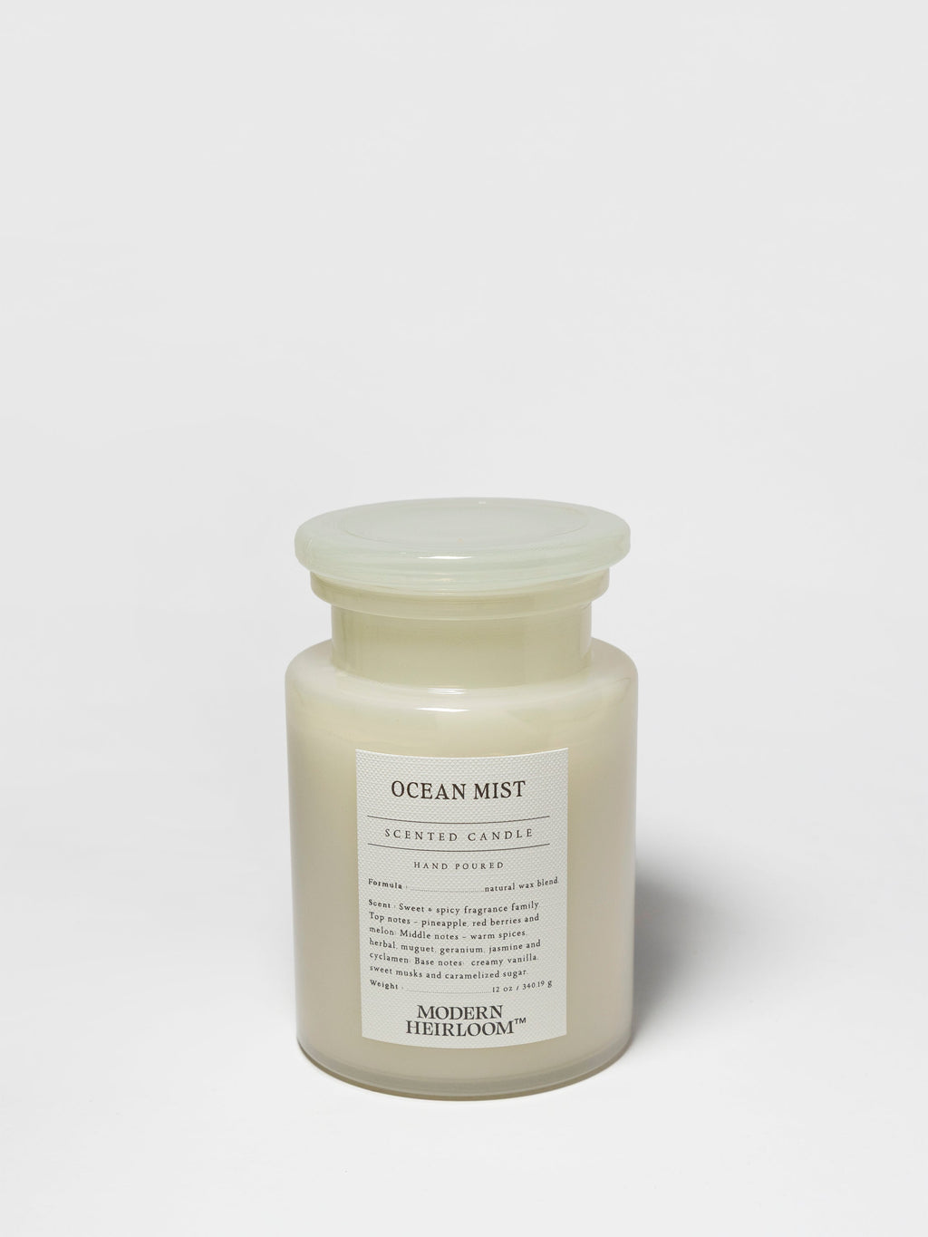 Ocean Mist 12 oz aromatic scented candle