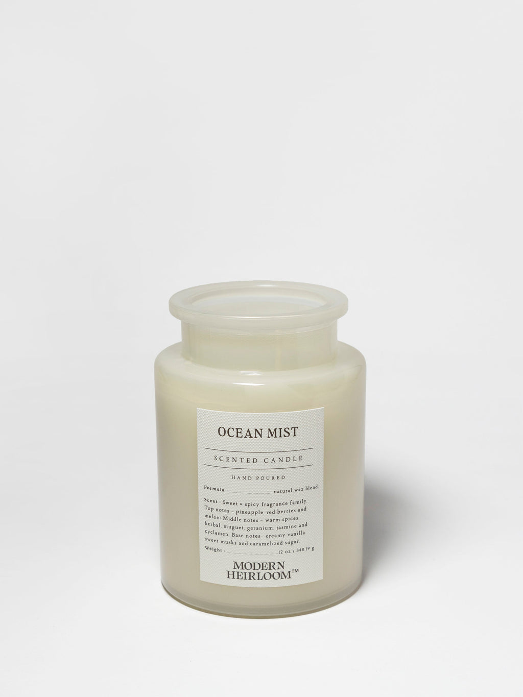 Ocean Mist 12 oz aromatic scented candle