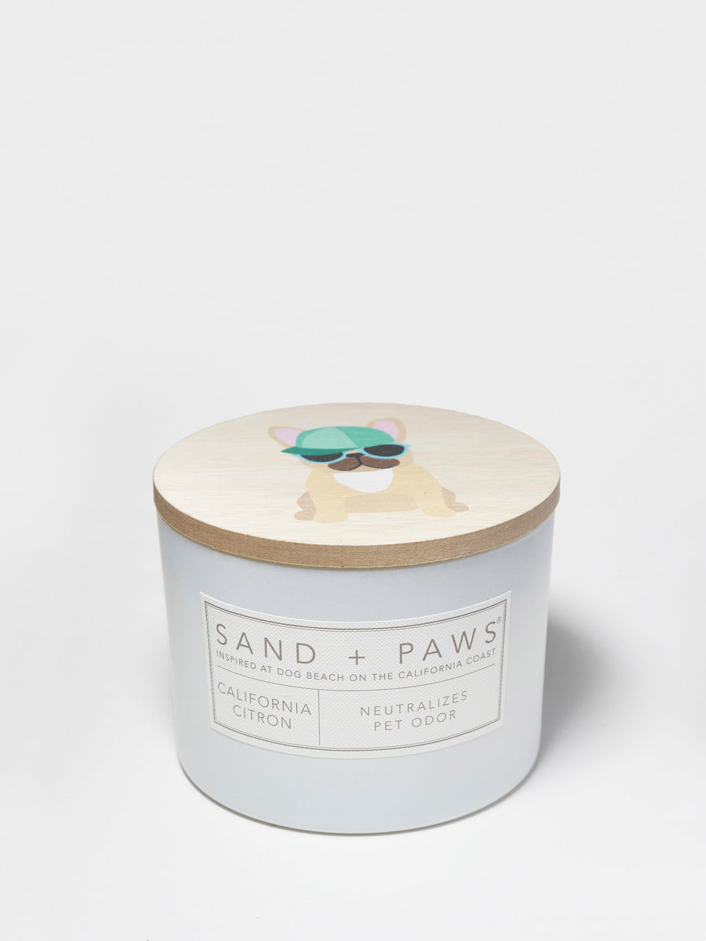 Sand + Paws California Citron 12 oz aromatic scented candle