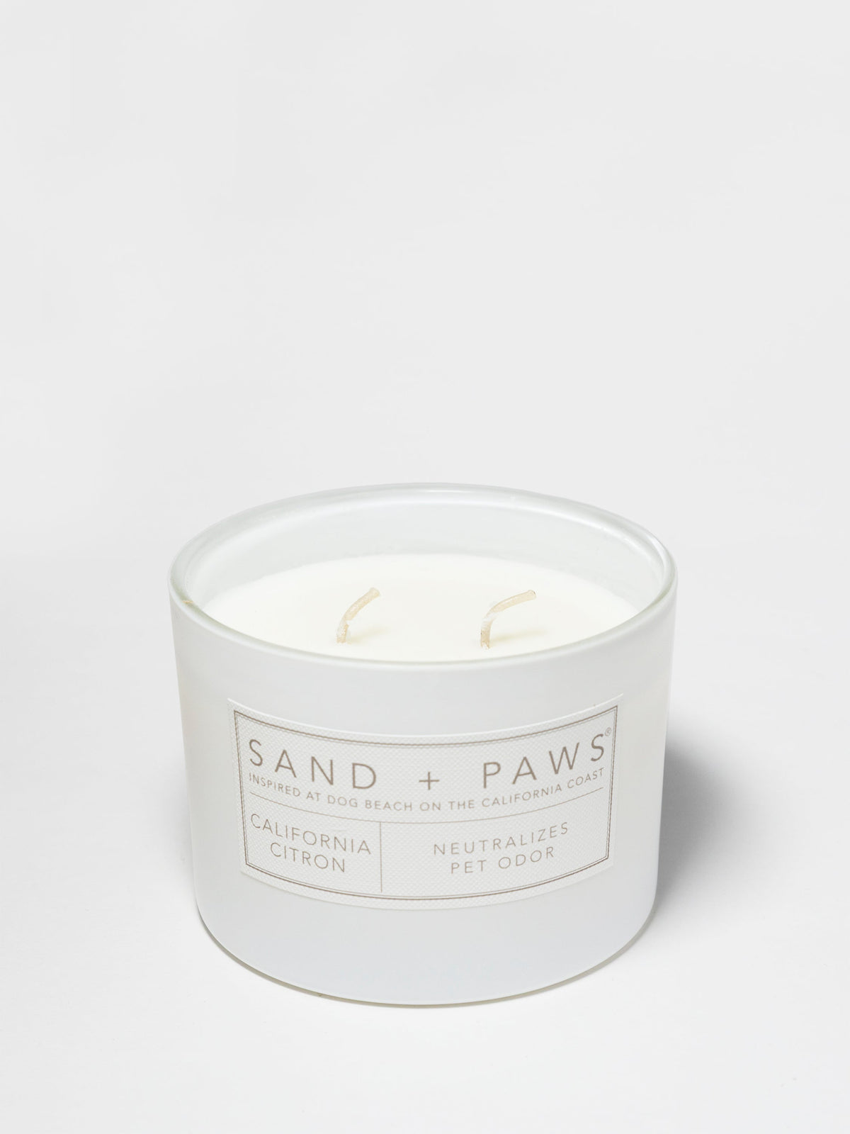 Sand + Paws California Citron 12 oz aromatic scented candle