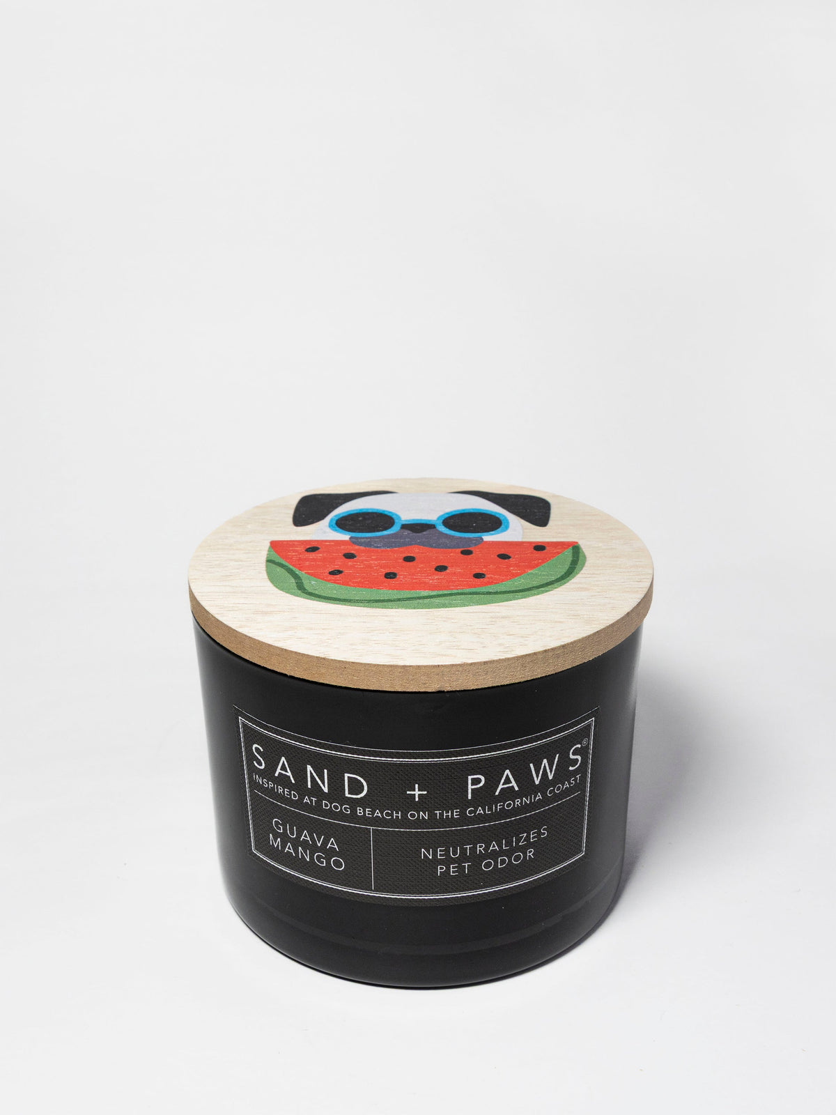 Sand + Paws Guava Mango 12 oz aromatic scented candle