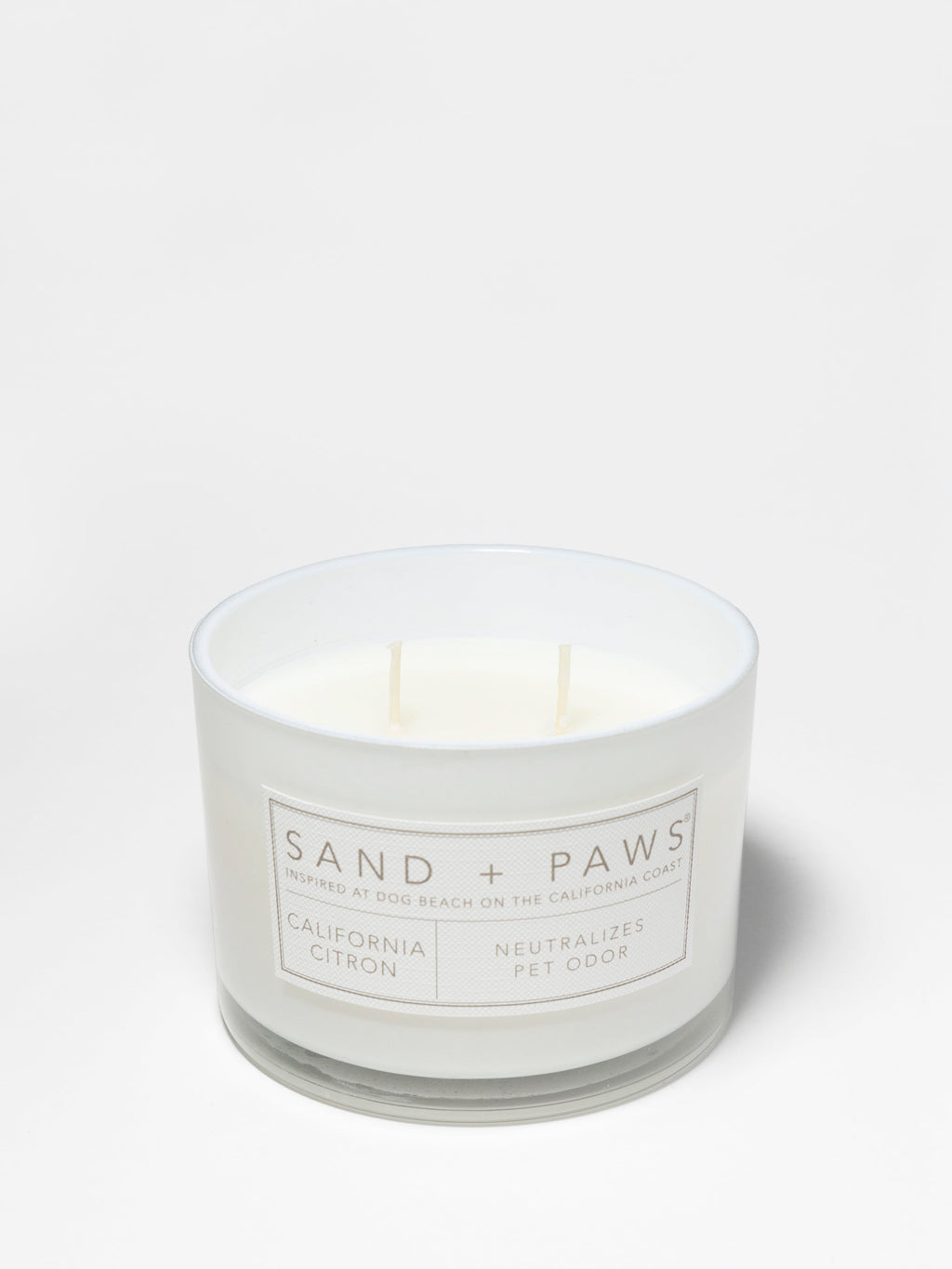 Sand + Paws California Citron 12 oz aromatic scented candle