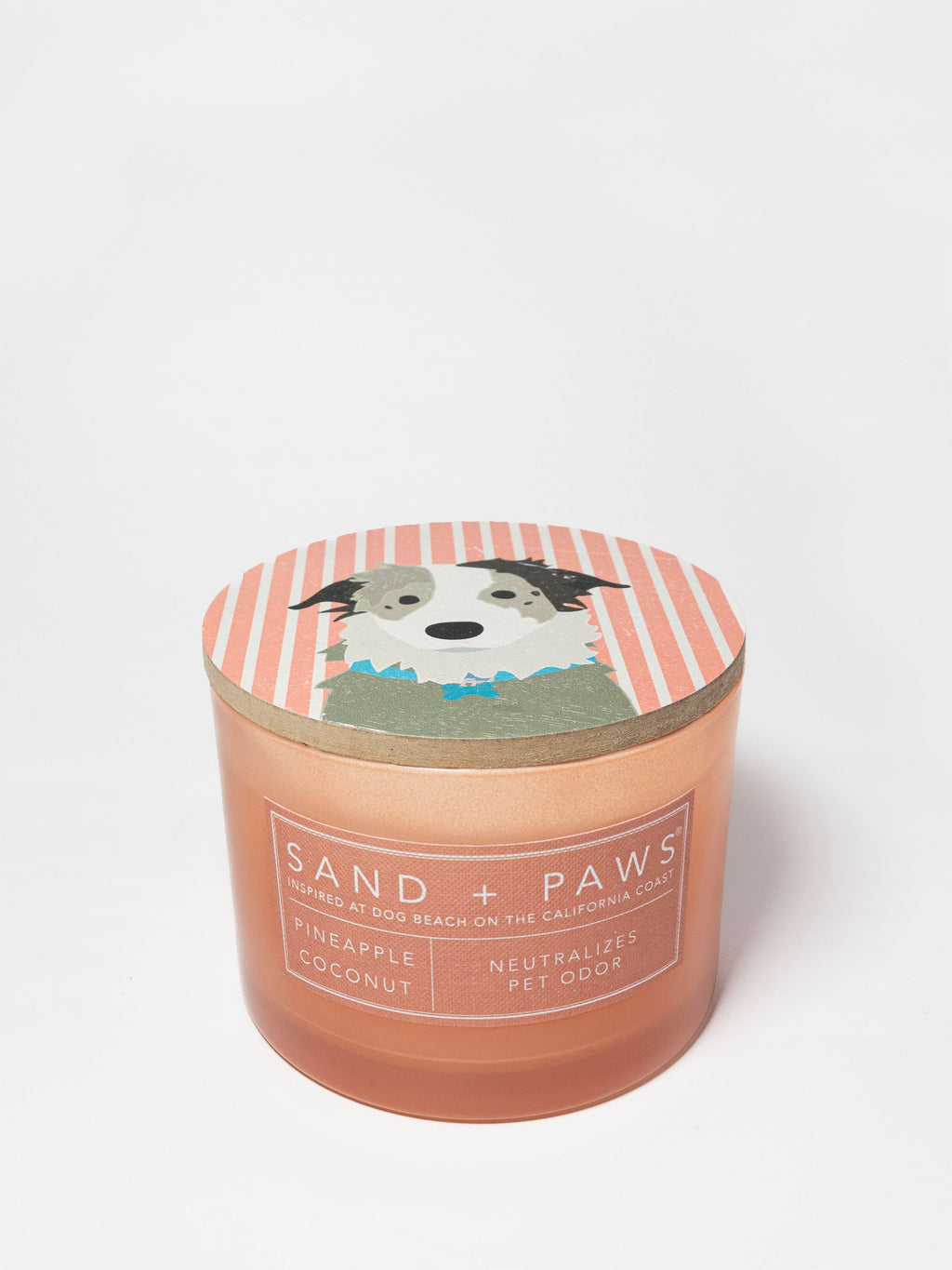 Sand + Paws Pineapple Coconut 12 oz aromatic scented candle