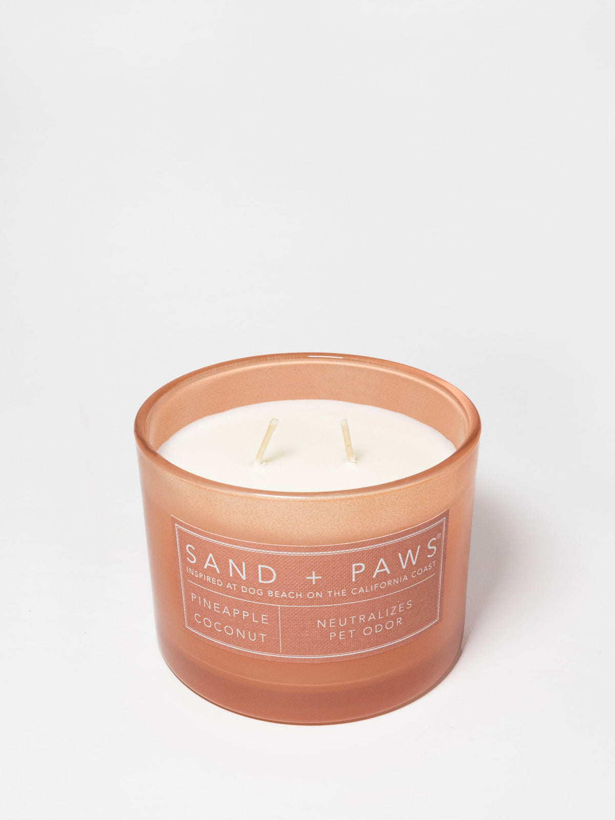 Sand + Paws Pineapple Coconut 12 oz aromatic scented candle