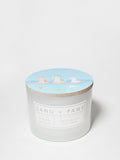 Sand + Paws Clean Waves 12 oz aromatic scented candle
