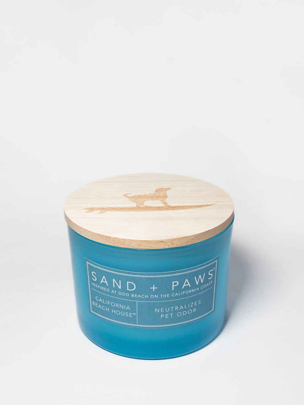 Sand + Paws California Beach House 12 oz aromatic scented candle