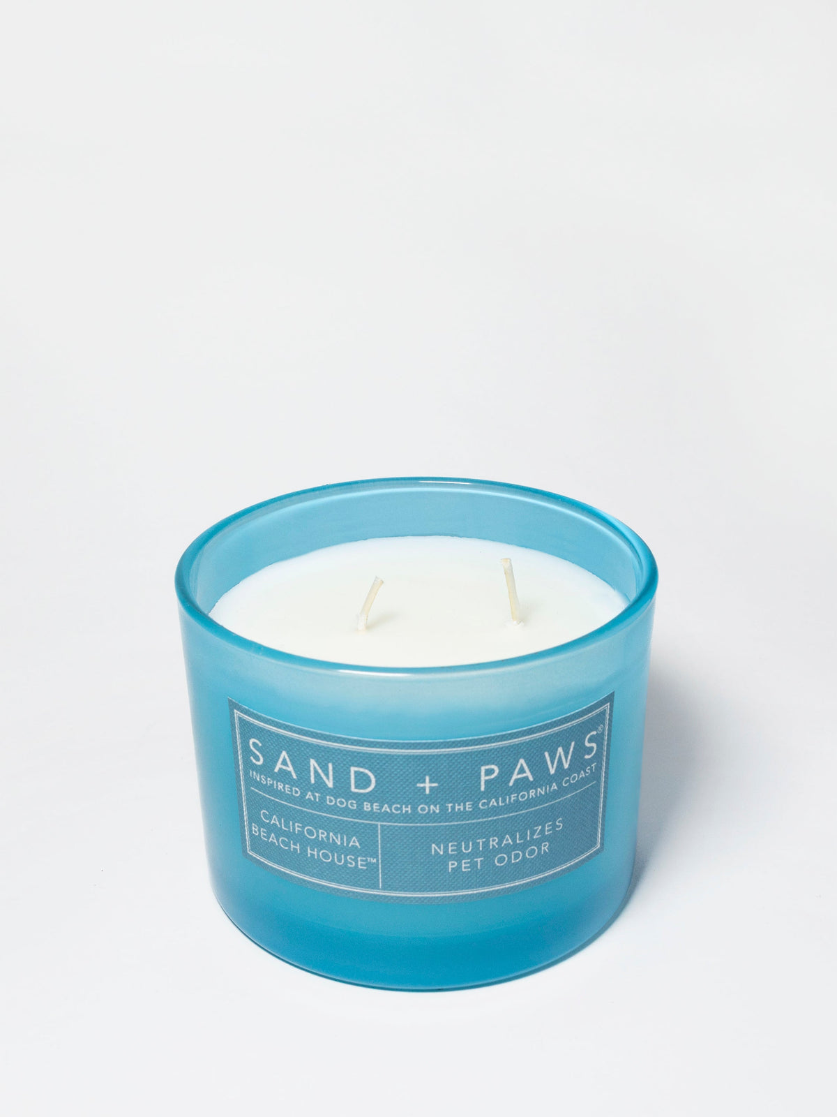 Sand + Paws California Beach House 12 oz aromatic scented candle