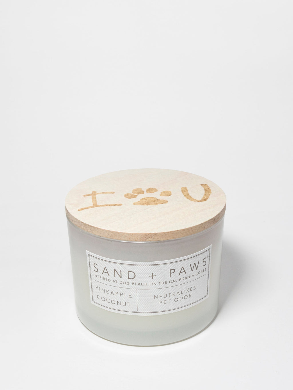 Sand + Paws Pineapple Coconut 12 oz aromatic scented candle