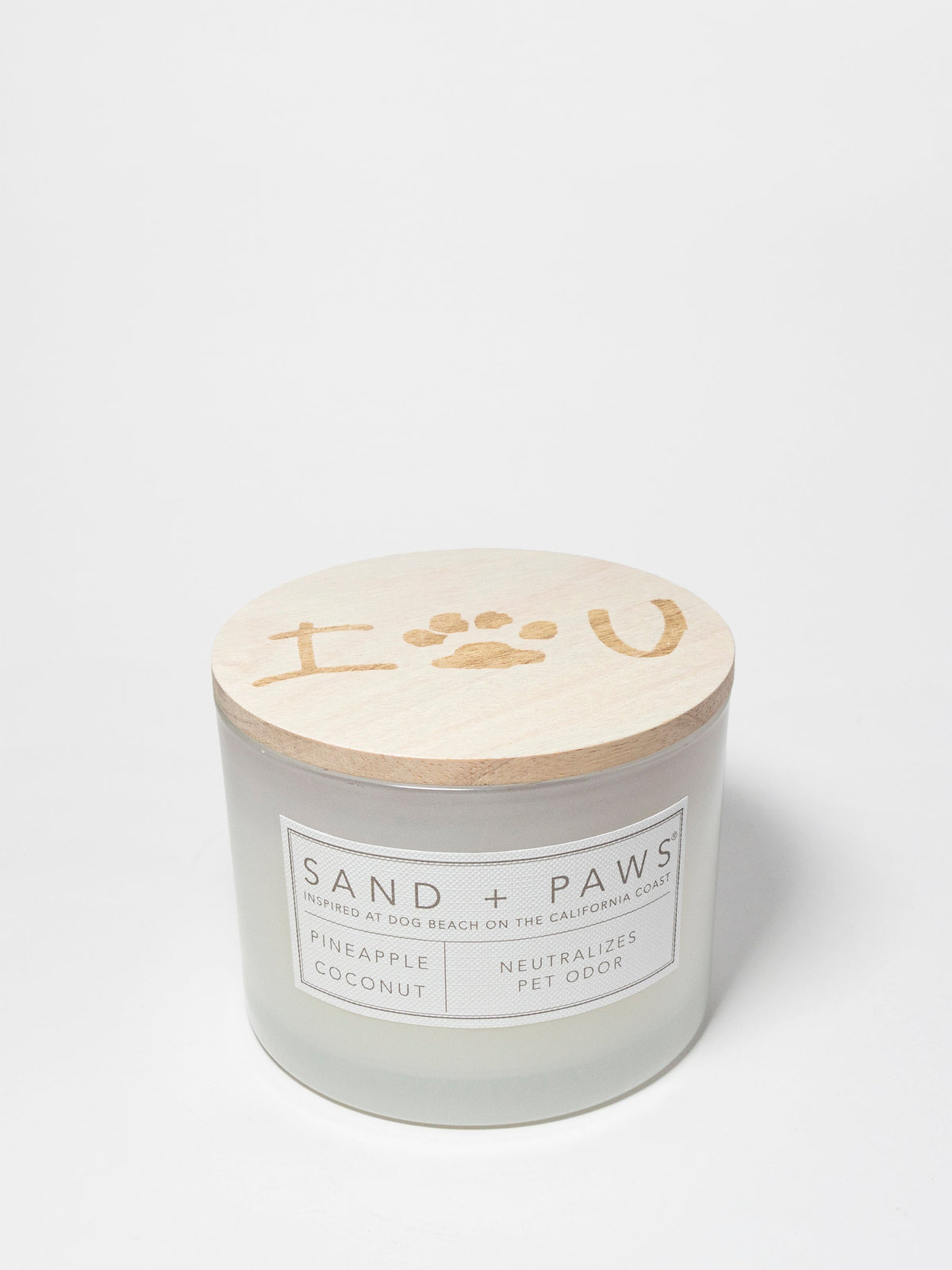 Sand + Paws Pineapple Coconut 12 oz aromatic scented candle