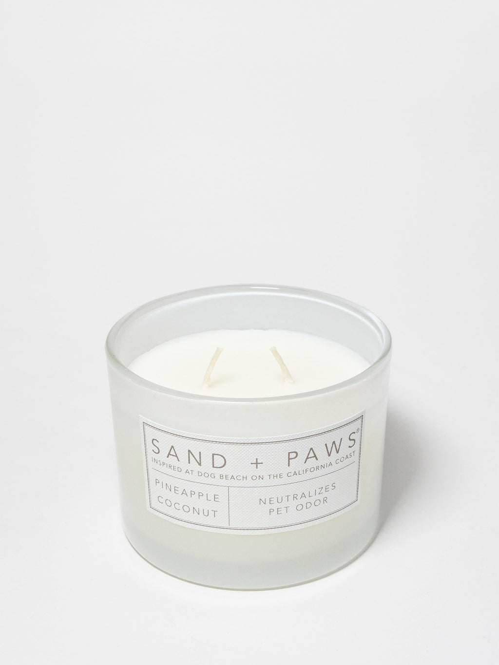 Sand + Paws Pineapple Coconut 12 oz aromatic scented candle